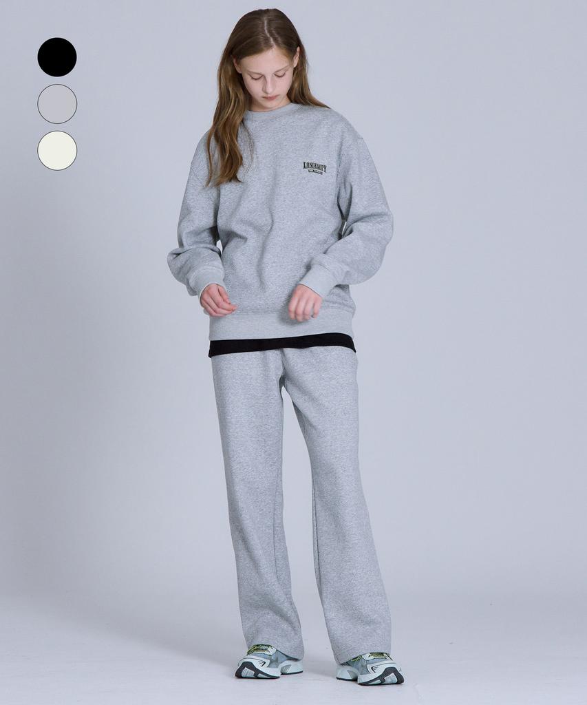 BASIC HOUSE Uni Brushed Terry Straight Fit Pants (3 Colors) Lapt7102