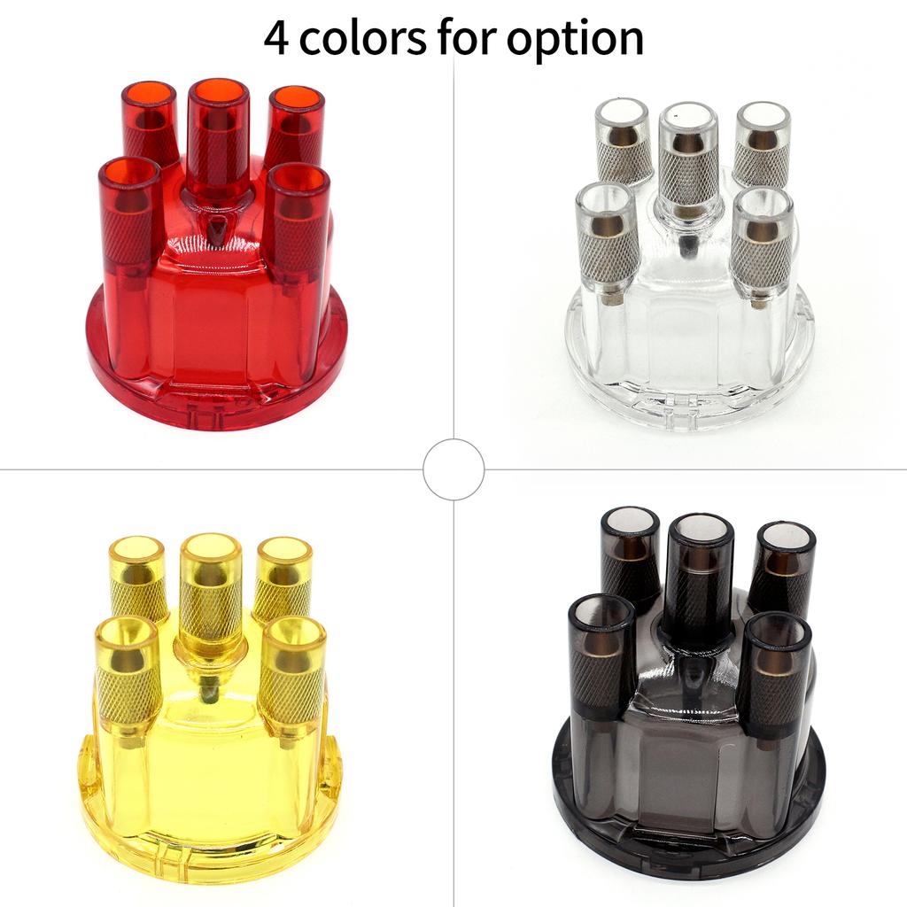 Transparent Distributor Cap Replacement for VW Dune Buggy Bug Ghia Baja Bus, Yellow
