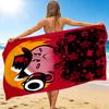 1Pc Cowboy Kirby Adventure Beach Towel, Quick Dry, Multi-Use for Beach Pool Gym Yoga Home Travel, Christmas, Halloween, Xmas Gift M92919