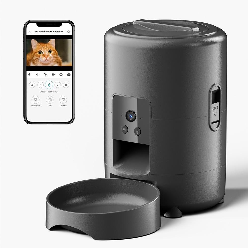 Умная автоматическая кормушка для кошек с WIFI-камерой и удаленным мониторингом