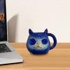 100 мл Кружка для кошки Эргономичная ручка Устойчивая к пятнам Высокоплотная смола Чашка для питья 3D Художественная
