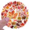 Maple Leaf Cartoon Stickers - 60 Sheets, Waterproof for Journals, Water Bottles, Laptops