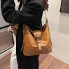 Ielgy All-Match Fashion Tote Bag Korean Version Trendy Large-Capacity Underarm Bag