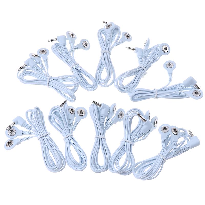 1/3/5/10Pcs Tens Machine Electrode Pad Stub Lead Wires Cables Male 3.5Mm
