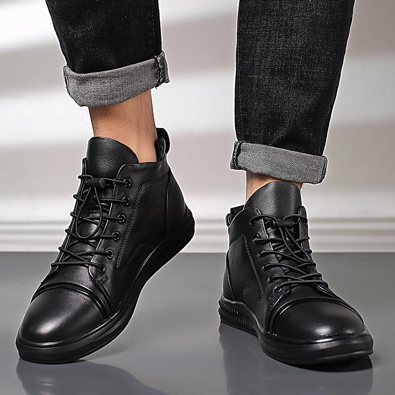 Мужская Натуральная Кожа Уличная Повседневная Обувь Британский Стиль Плоские Дизайнерские Противоскользящие Спортивные Туфли для Ходьбы Удобные Оксфорды Hombre