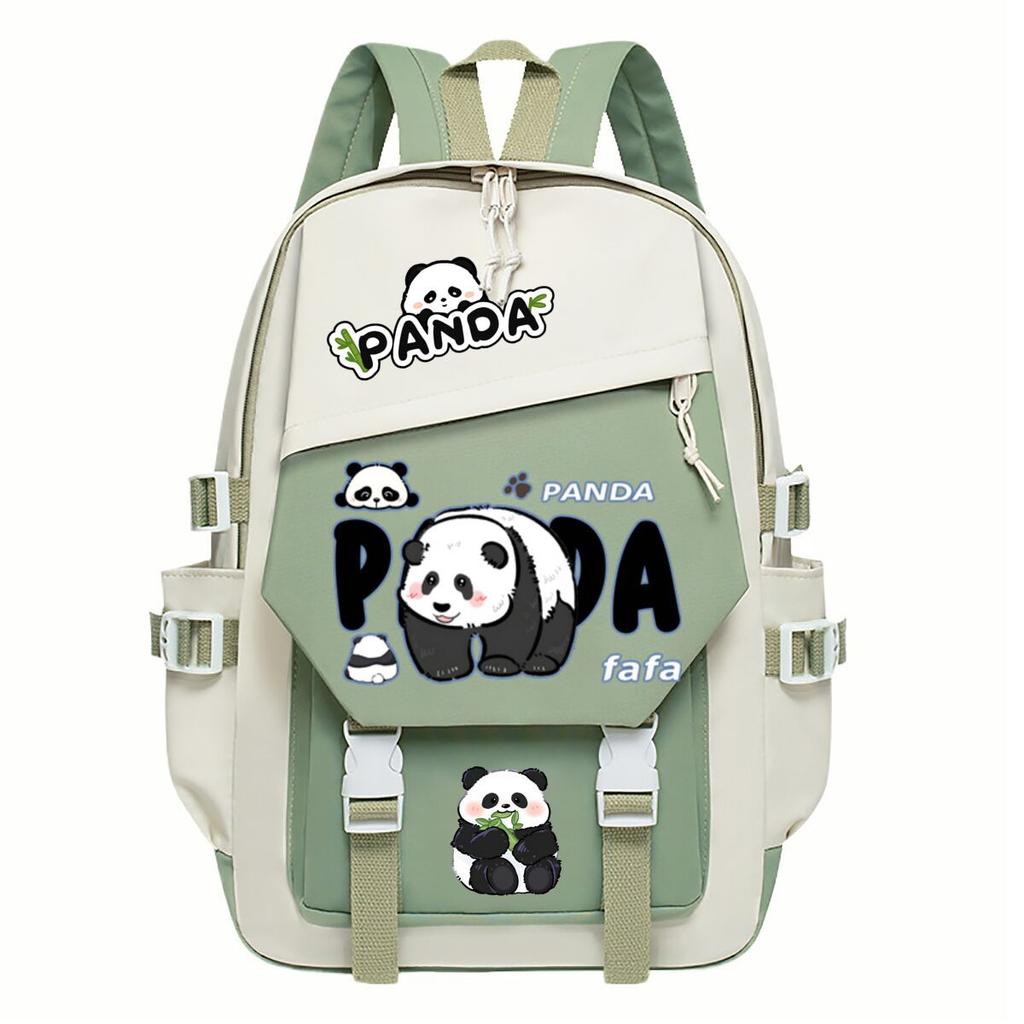 Panda Huahua Cartoon Printing Primary And Secondary School Students High Value Backpack Large Capacity Versatile School Bag