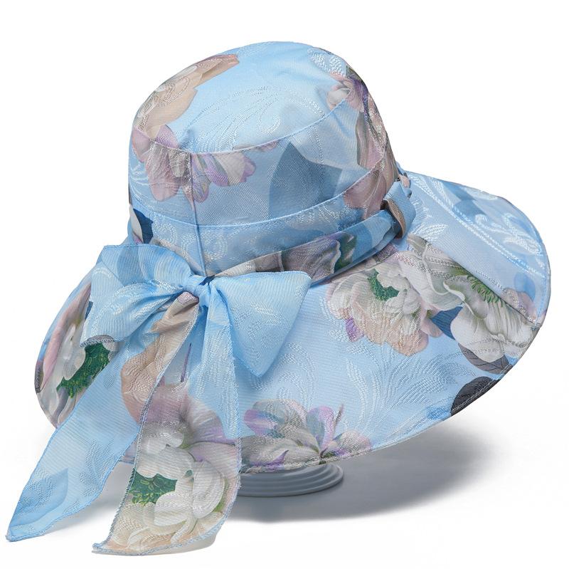 Sun hat spring and summer sun protection breathable thin cool hat old women's basin hat bucket hat sun hat
