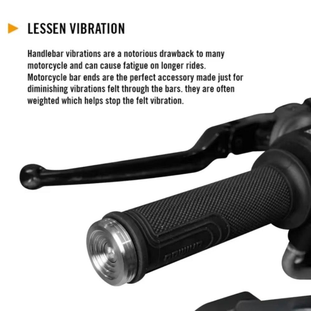 Shock-absorbing Motorcycle Handlebar End Plugs Bar Ends Weights Handlebar Protection