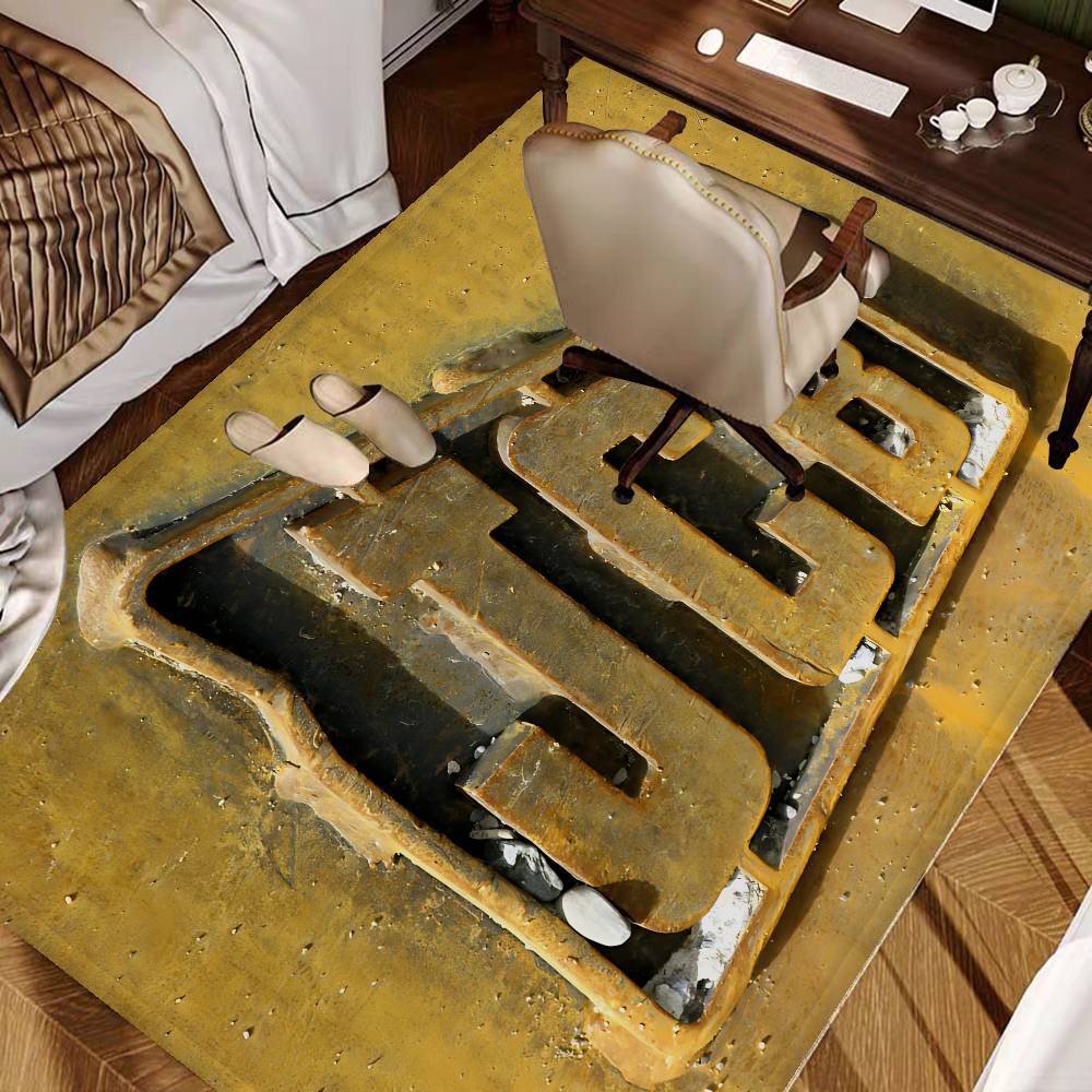Excavator J-JCB logo Hallway Carpet Non-Slip Laundry Room Mat Laundry Decor Balcony Child Living Room Toilet Rug