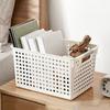 Storage Basket Versatile Hollow Design Storage Box Space-saving Sundries Organizer for Cosmetics Clothes Toy Food