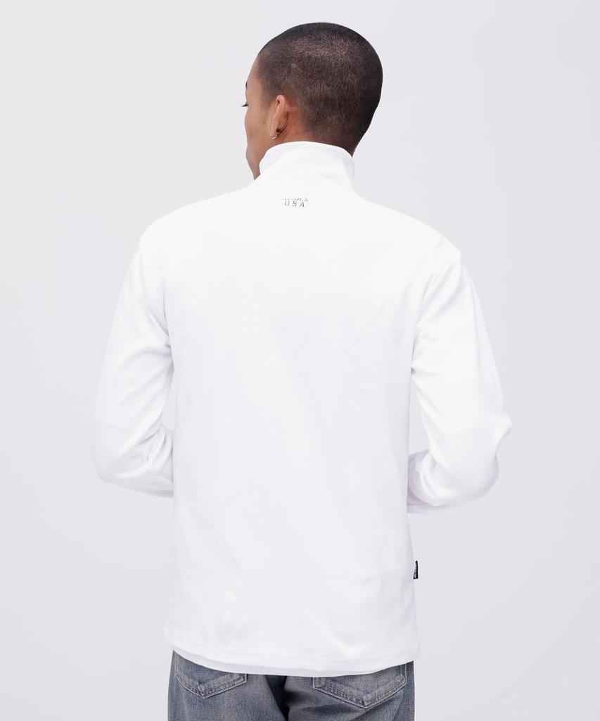 AVIREX DAILY STAND ZIP RIB JACKET 6153642 S white
