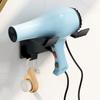 Подставка для фена, настенное крепление, держатель для хранения, прочный, выдерживающий нагрузку, водонепроницаемый, простая установка, универсальная стойка для фена, органайзер для хранения в ванной комнате