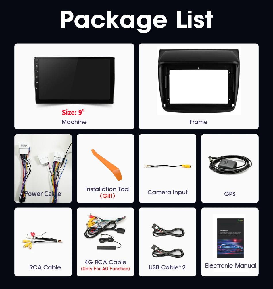 Android13 Автомобильное радио для Mitsubishi Pajero Sport 2 L200 Triton 2008-2016 Мультимедийный видеоплеер 4G GPS-навигация Carplay Stereo