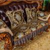 European Sofa Cushion High-grade Chenille Fabric Embroidery Slipcover Home Sofa Cover Cushion Living Room Anti-slip Couch Covers