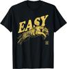 Мужская повседневная хлопковая футболка с графическим принтом Easy Tiger, ретро-стиль с эффектом потертости