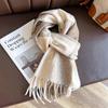 Luxury Winter Cashmere Scarf Women Design Warm Pashmina Blanket Poncho Scarves Female Shawl Wraps Thick Foulard Bufanda
