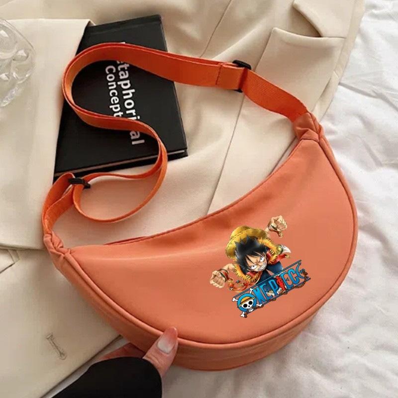 One Piece cartoon print nylon crossbody bag/commuter dumpling bag