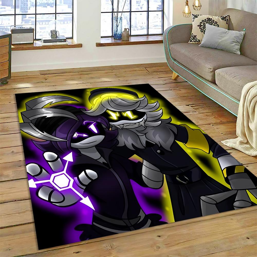 2025 New Style Murder Drones Uzi V Cartoon Robot Rug Carpet for Living Room Bedroom Home Decor, Floor Mat Non-slip Sofa Doormat
