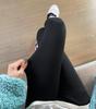 Зимние леггинсы из овчины для женщин - бархатистые, облегающие