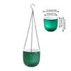Hanging Flowerpot Self Absorbing Water Planter Thickened Plastic Plants Hydroponic Plant Vases Flower Pot Wall Bonsai Decor