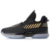 Li Ning WOW 7 Нескользящие износостойкие низкие баскетбольные кроссовки мужские Черно-золотые ABAN079-7