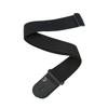 Guitar Strap Guitar Strap Leather End PWS100 Black D'Addario Poly-Pro []