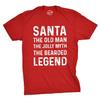 Santa The Old Man Legend Christmas T-Shirt, Funny Festive Tee