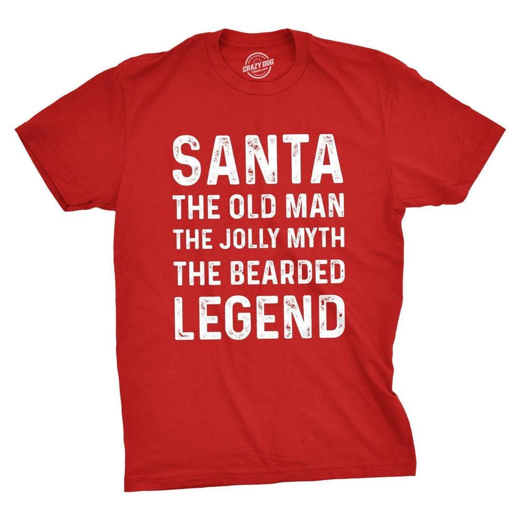 Santa The Old Man Legend Christmas T-Shirt, Funny Festive Tee
