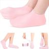 1 Pair Silicone Moisturizing Socks Reusable Soft Smooth Skin Foot Spa Pedicure Socks for Dry Cracked Feet