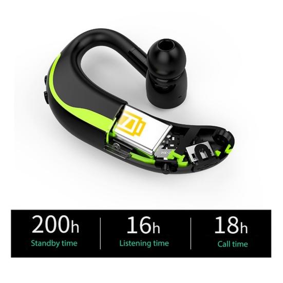 1 шт. f600 беспроводная Bluetooth-совместимая гарнитура с заушным креплением Hands-free для спорта и бизнеса