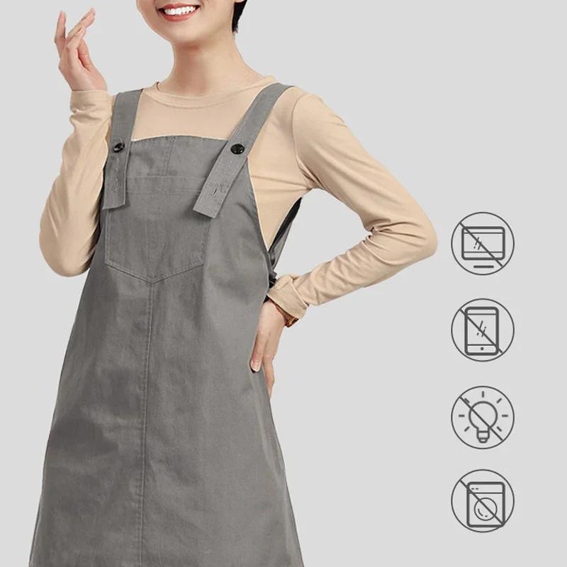Радиационная защита Одежда для беременных женщин Радиационная защита ЭМП Защитное платье Верхняя одежда Фартуки