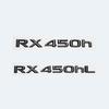 usjp2 3D ABS Gloss Black Car Rear Trunk Badge Sticker For Lexus RX Series RX200t RX270 RX300 RX350 RX450h RX450hL HYBRID Emblem