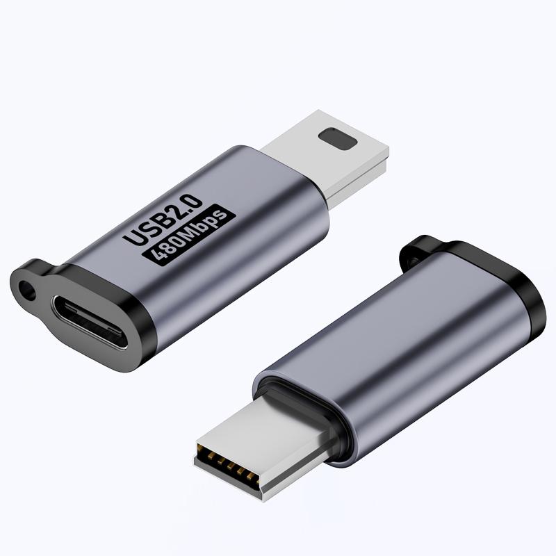 Адаптер USB Type C USB C Type-C Female To Mini USB Male Конвертеры Зарядное устройство Кабель для передачи данных Адаптер USBC