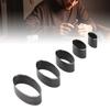 5PCS Set Leather Cutting Die Oval Shape 20-70mm Long Shaft Hollow Punching Tool for Handcraft