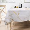Скатерть прямоугольная мраморная 180x140 см, полиэстеровая скатерть, моющаяся, многоразовая, для кухни, столовой, пикника, вечеринки, скатерти, декор
