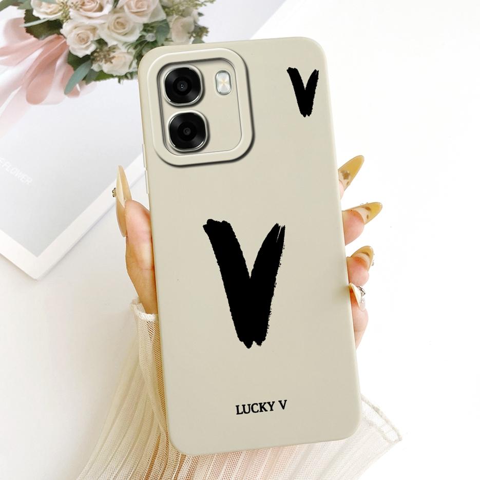 Чехол для Oppo A6 4G Чехол для Oppo A6x 5G CPH2783 Милый Чехол с Счастливыми Буквами Мягкий ТПУ Чехол для Телефона Для Oppo A6x 4G OppoA6 5G Задняя Крышка Fundas