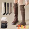 1-20 пар гольфов до колена, тонкие длинные носки, женские высокие однотонные лоскутные носки, чулки высокой эластичности