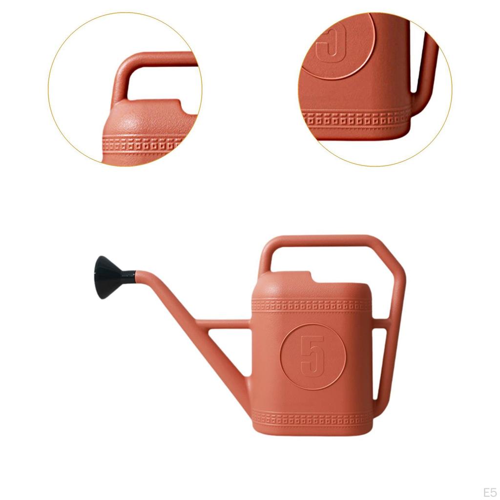 Садовая лейка с переносной ручкой и разбрызгивающей головкой для цветников