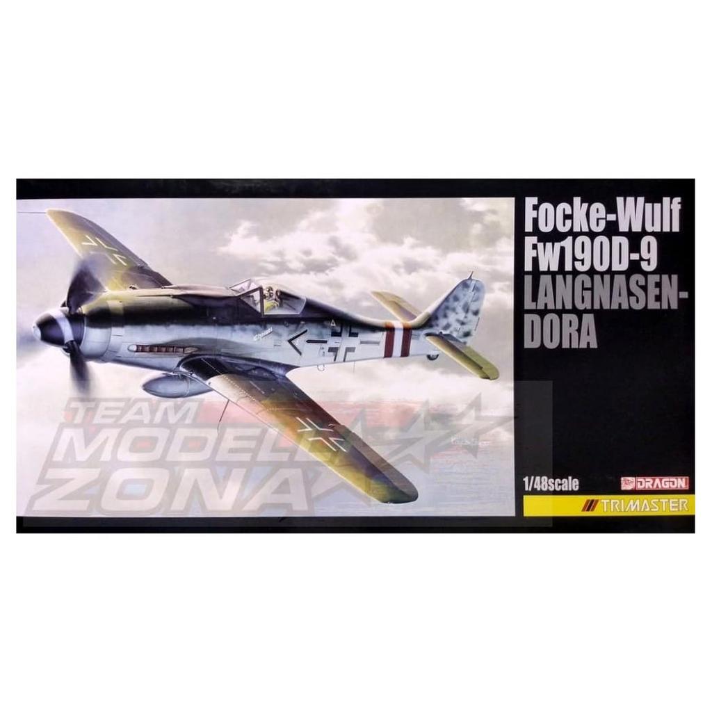 Dragon 1/48 Масштаб Немецкий истребитель Люфтваффе времен Второй мировой войны Focke-Wulf Fw190D-9 Langnasen Dora Пластиковая модель-конструктор DR5575