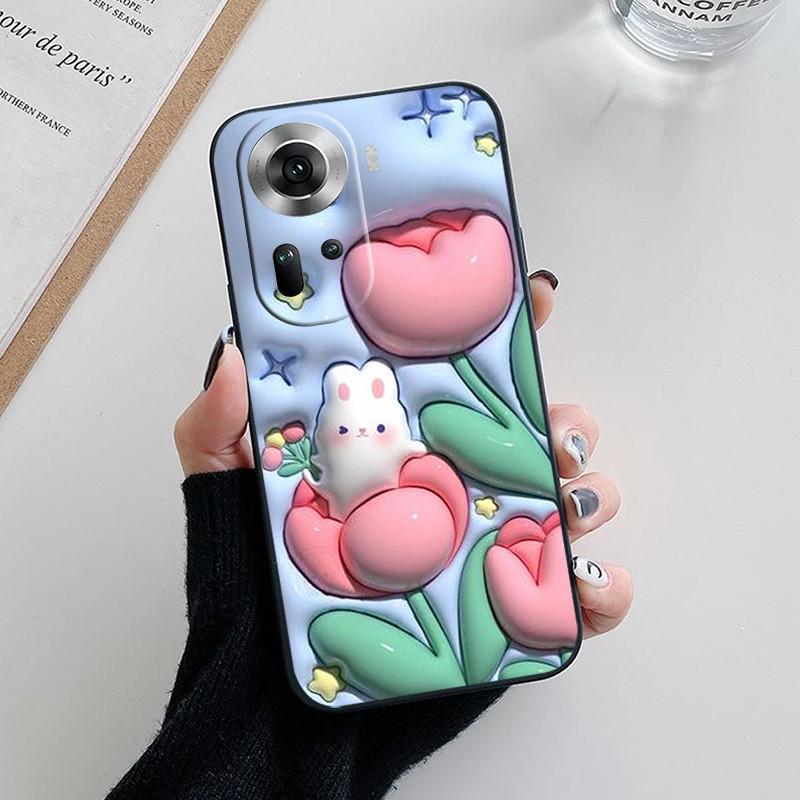 Для Oppo Reno 11 5G Чехол CPH2599 Модный Мягкий Силиконовый Задний Чехол для Oppo Reno11 Pro Reno 11F Reno11 F Чехол для Телефона etui Fundas