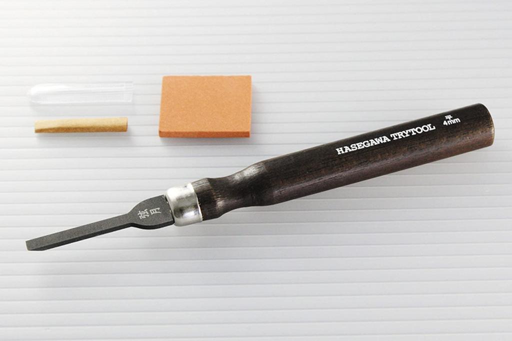 Hasegawa Trytool Серия лезвий Banshu Плоское зубило 4 мм Инструмент для пластиковых моделей TT111