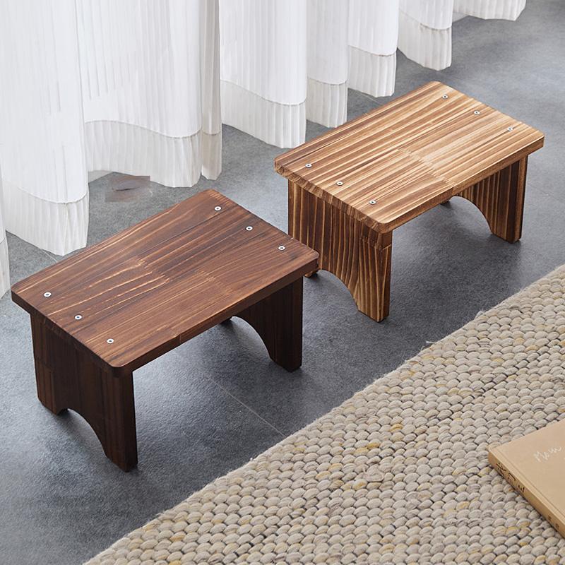 1шт стул шикарный домашний скамейка украшение из цельного дерева ретро гостиная пеленальный столик маленький табурет