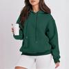 Womens Fleece Hoodie Thick Warm Printed Sweatshirt Casual Loose Fit Long Sleeve Hooded Top