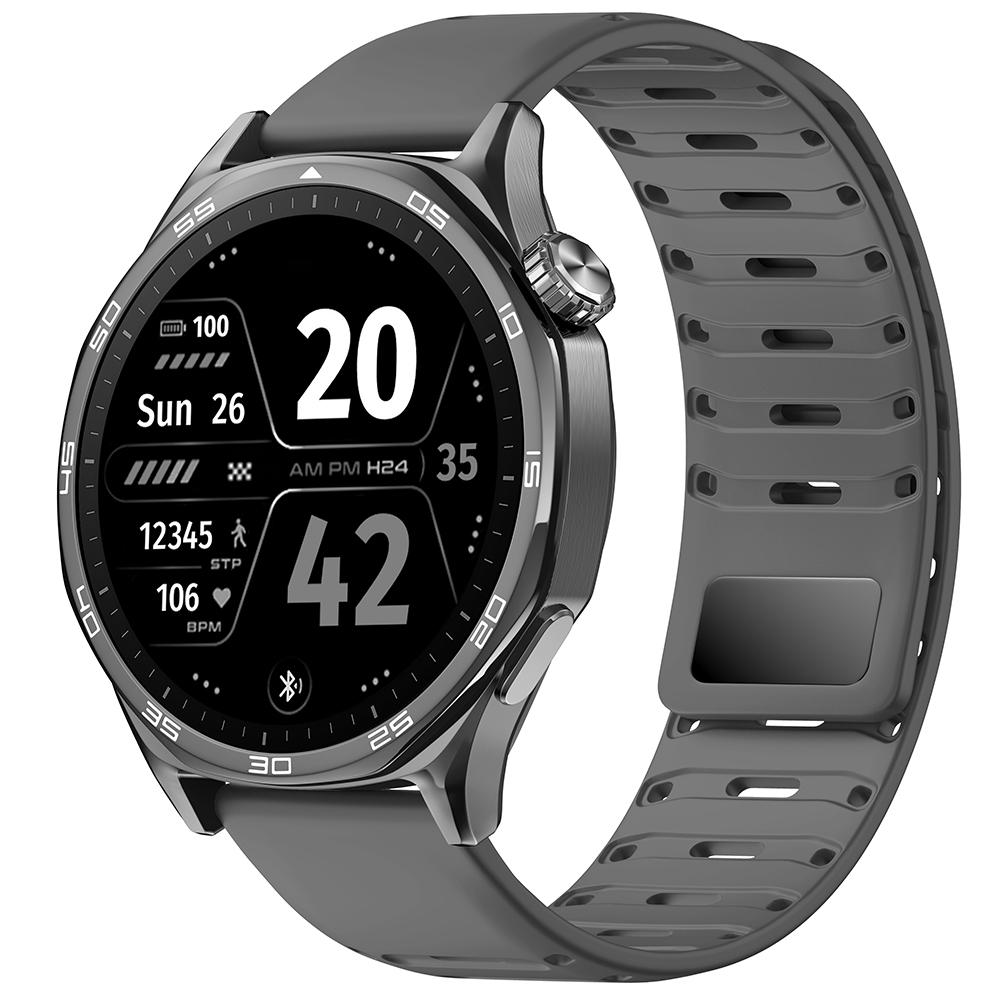 Силиконовый ремешок 22 мм для Huawei Watch 5/4/Pro/3 GT5 Pro/GT5 GT4 46 мм Спортивный магнитный ремешок для Amazfit Bip 5-6/Balance 2