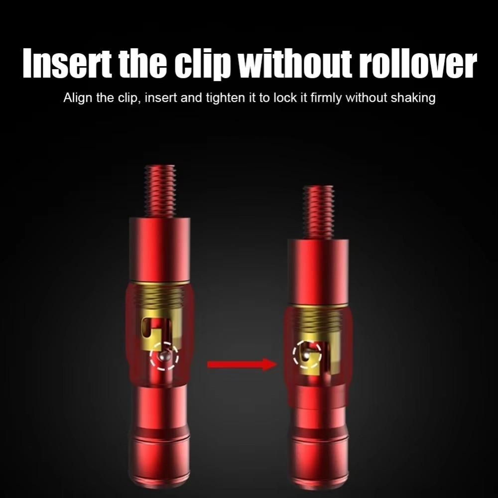 Aluminum Alloy Landing Net Head Adapter Anti-rotation Net Head Connector