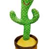 12.6in Cactus Toy Plush Wriggle Plant Singing Dancing Mimicking Electric Cactus Voice Recorder