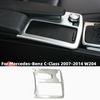 1 шт. автомобильный держатель для чашки с центральным управлением, декоративная наклейка для Mercedes-Benz C-Class 2007-2014