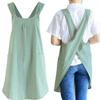 Cotton Linen Cross Back Apron Breathable Work Clothes High Quality Baking Cooking Aprons Housework