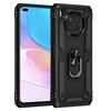 KEYSION Shockproof Armor Case for Honor 50 Lite PC + Silicone Ring Stand Phone Back Cover for Huawei Y7A Y9A Nova 8i Y60