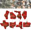 State Pride Christmas Ornament  Holiday Cheer With Local , Christmas Tree Hanging Ornaments, Collectible Suitable For People In State, Christmas Trees